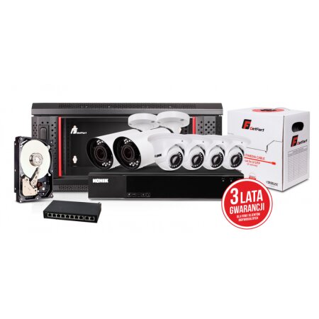 KENIK Zestaw monitoringu 6 kamer