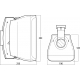 Monacor WALL-06T/SW