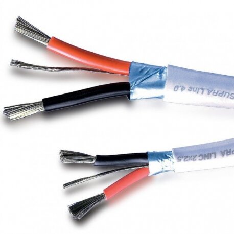 SUPRA LINC 2 x 2.5, kabel głośnikowy, przewód głośnikowy, kable do głośników, ekranowany kabel głośnikowy, supra cables