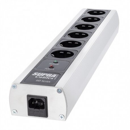 SUPRA MD06-EU/SP MK3, listwa zasilająca, listwa supra, listwa do audio, listwa przeciwprzepięciowa
